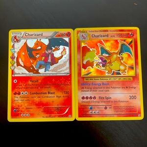 2 Shiny Charzard Cards